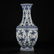 QIANLONG MARK BLUE WHITE HUI PATTERNED HECAGONAL VASE - 4
