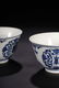 YONGZHENG MARK BLUE WHITE SHOU FLOWERS AND PLANTS - 6