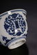 YONGZHENG MARK BLUE WHITE SHOU FLOWERS AND PLANTS - 8