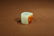 HETIAN WHITE JADE WITH SKIN FU'SHOU RING - 2