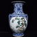 QIANLONG MARK BLUE WHITE FAMILLE ROSE SONG'HE'YAN'NIAN