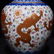 QIANLONG MARK BLUE WHITE FAMILLE ROSE IRON RED GLAZED - 7