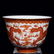 YONGZHENG MARK IRON RED GLAZED OUTLINE IN GOLD - 4