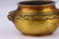 QIANLONG MARK GILT BRONZE LION-HEAD EAR FURNACE - 2