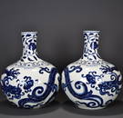 XUANDE MARK BLUE WHITE LI'LONG'XIAN'ZHI PATTERNING