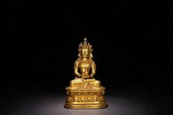 GILT BRONZE  GUANYING  ORNAMENT