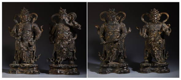 BRONZE ORNAMENT IN SET