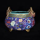 YONGZHENG MARK ENAMELING FLOWERS AND PLANTS PATTERN