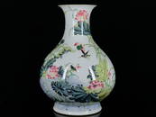 YONGZHENG MARK ENAMELING LOTUS-BLOSSOM AND BIRDS