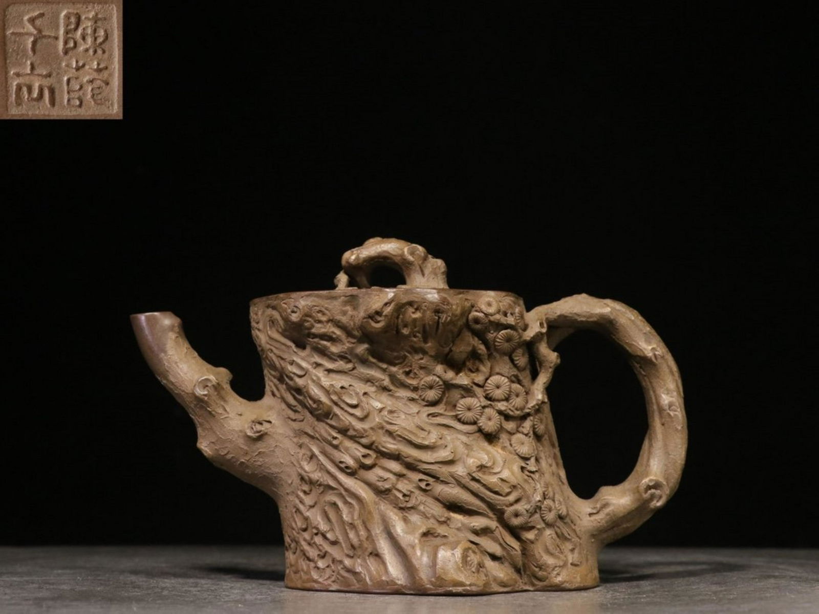 CHEN'YINQIAN HAND MADE STUMP ZISHA TEAPOT Jan 19, 2021