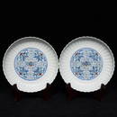YONGZHENG MARK DOUCAI FU'SHOU PATTERN MELON-RIDGED