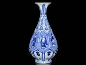 BLUE WHITE BA'XIAN'GUO'HAI FIGURE STORY PATTERN OKHO