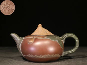 JIANG'RONG HAND MADE DOUBLE-MUD WATER CHESTNUT ZISHA