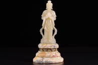 HETIAN JADE BUDDHA STANDING ORNAMENT