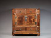 OLD HUALI WOOD MULTIPLE-GEM CABINET