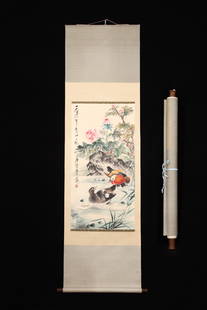 TANG'YUN YUAN'YANG'XI'SHUI PAINTING: Dimension (1) 19.69 in / Dimension (2) 38.58 in