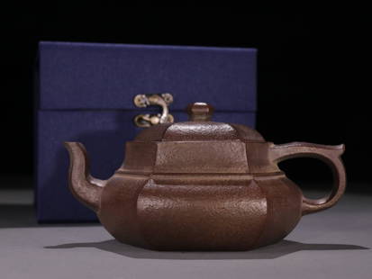 RHOMBUS ZISHA TEAPOT: Weight 250g / Height 3.07 in / Width 6.02 in