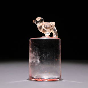 SAN'XI'TANG CRYSTAL SEAL: Weight 217g / Height 3.54 in / Width 1.85 in