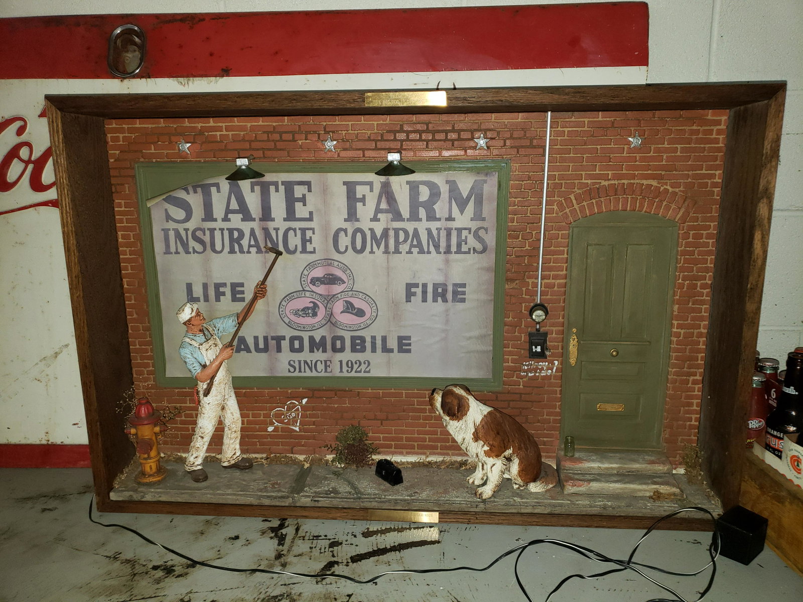 State Farm Insurance 3D Shadowbox Picture Lighted: State Farm Insurance 3D Shadowbox Picture Lighted