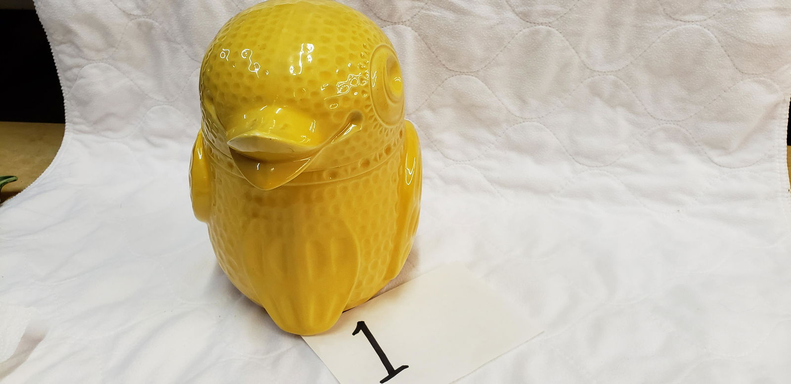 McCoy Peanut Chick Bird Cookie Jar.  Tight crack . (1 of 5)