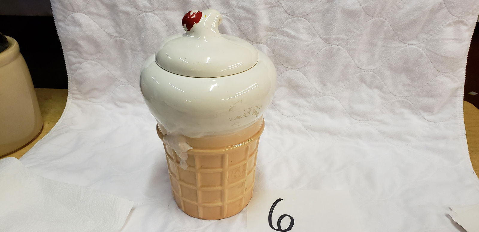 Marked USA 159 Ice Cream Cone Cookie Jar Marked USA 159 (1 of 3)