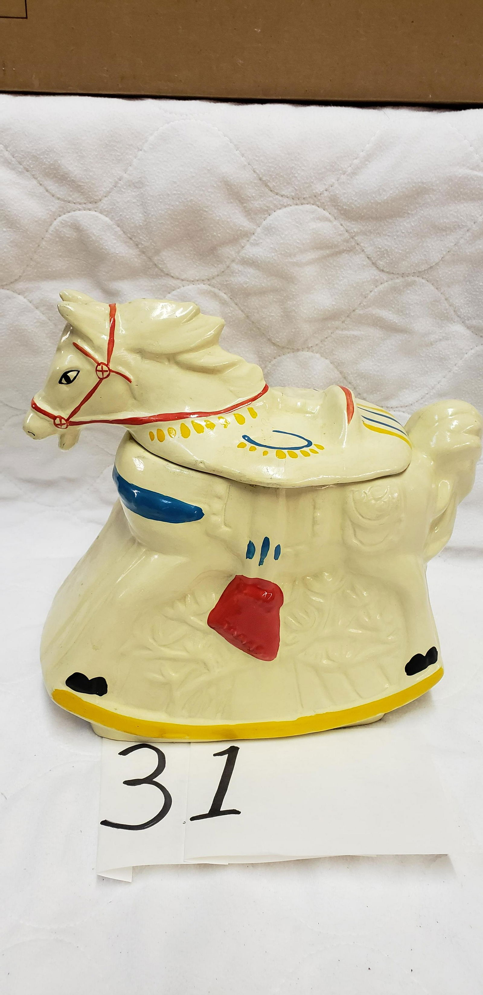 Unmarked Rocking Horse Cookie Jar. Unmarked Rocking (1 of 3)