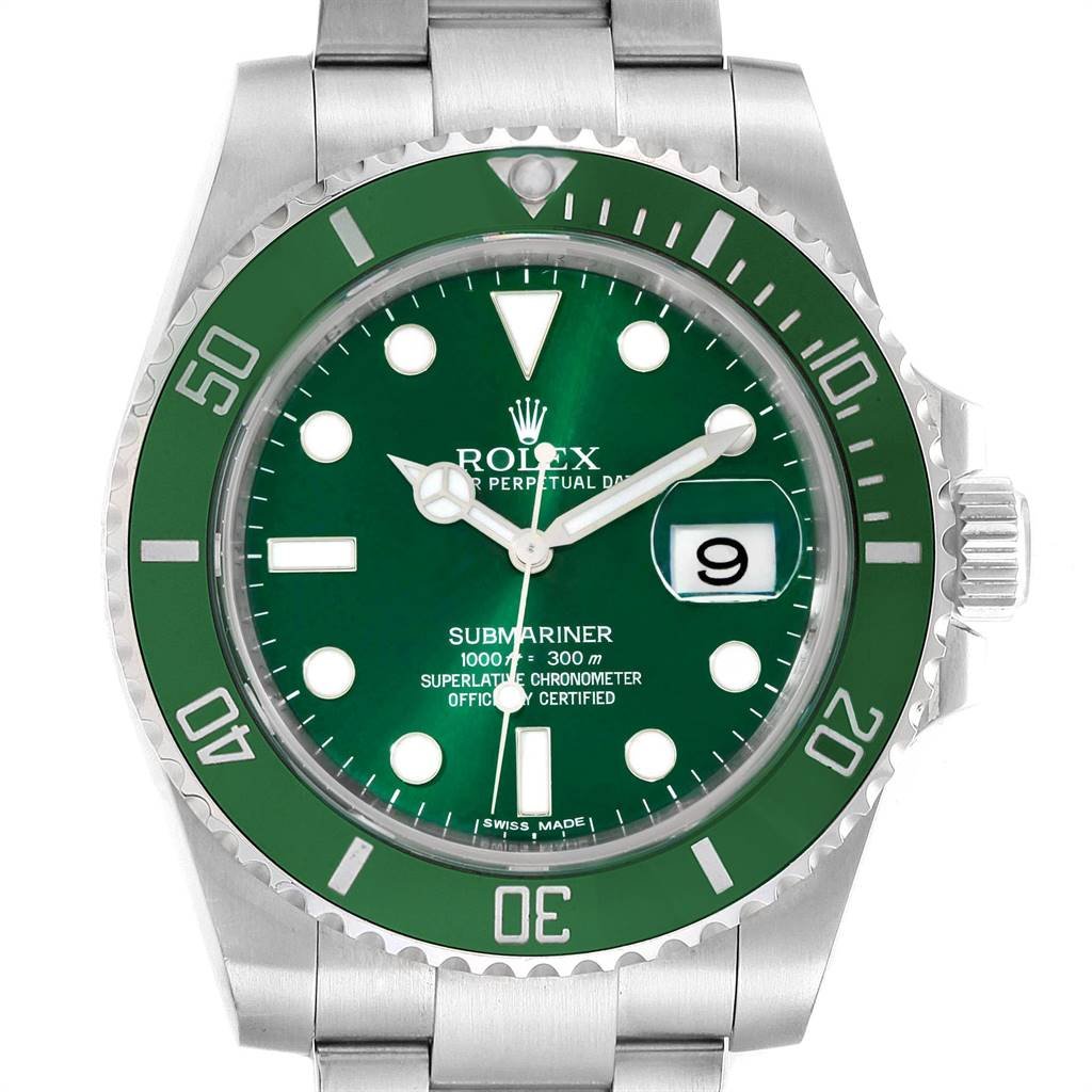 Rolex Submariner Hulk Steel Automatic Watch (1 of 3)