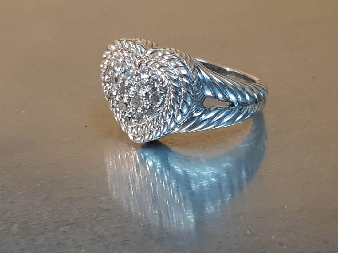 Judith Ripka Designer Ring in 925 Silver (1 of 4)