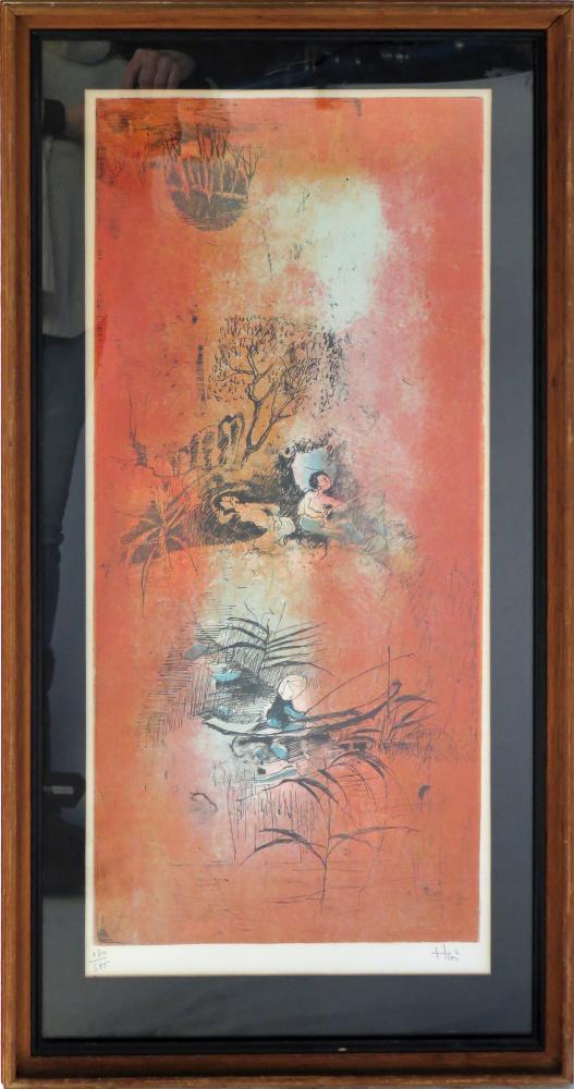 HOI LEBADANG (1922-2015) SIGNED LITHOGRAPH W COA (1 of 9)