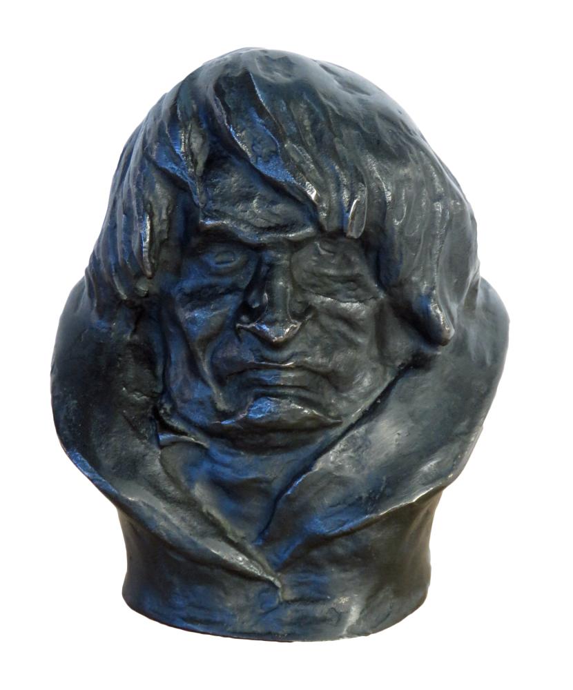 BRONZE SCULPTURE AFTER HONORE DAUMIER SIGNED (1 of 10)