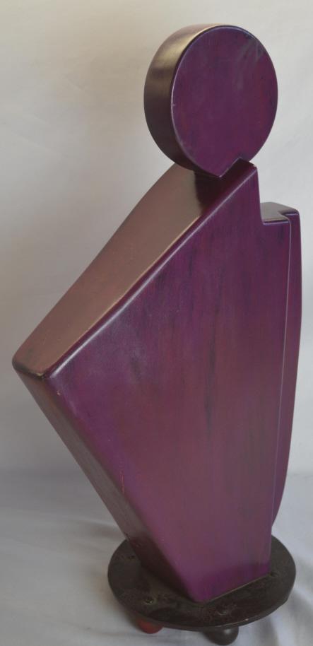 MODERN GEOMETRIC ABSTRACT SCULPTURE SIGNED (1 of 13)