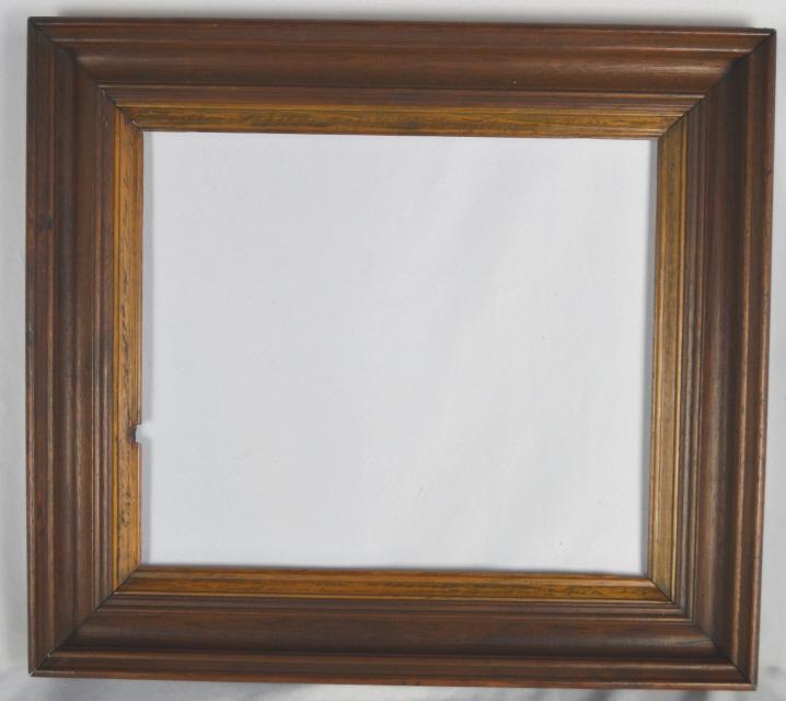ANTIQUE AMERICAN WALNUT FRAME W FRUITWOOD LINER (1 of 8)