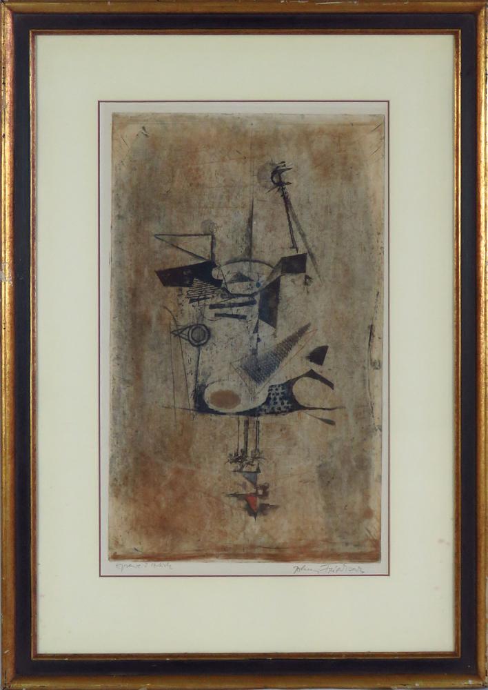 JOHNNY FRIEDLAENDER 1912-1992 RARE SIGNED ETCHING (1 of 11)