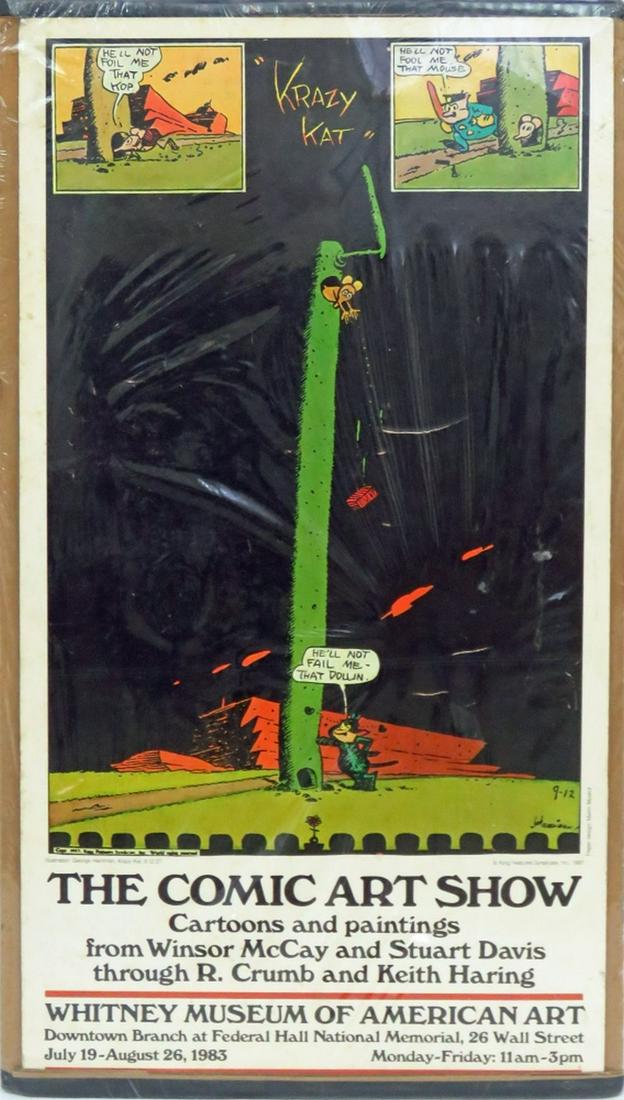 KRAZY KAT WHITNEY COMIC EXHIBITION LITHOGRAPH (1 of 9)