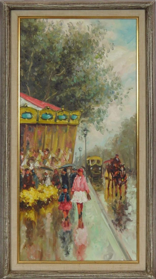 ANDRE GISSON (1921-2003) PARISIAN STREET PAINTING (1 of 9)