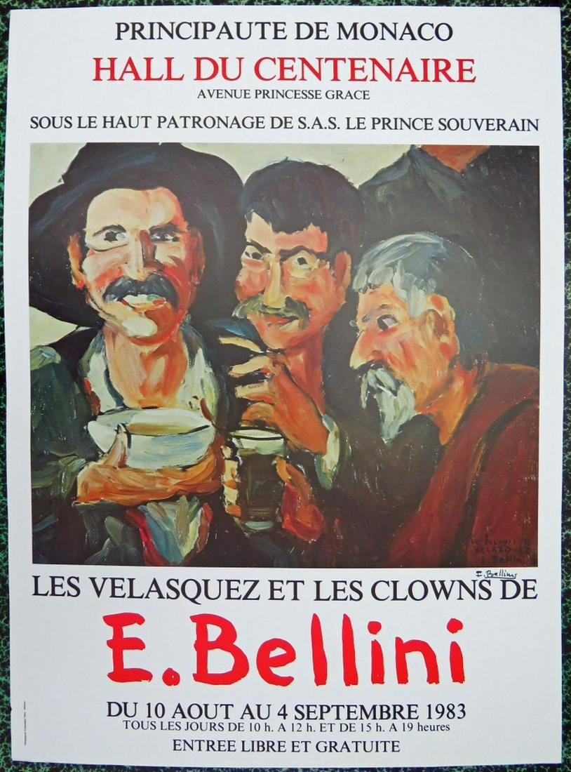 EMMANUEL BELLINI 1904-89 EXHIBITION POSTER SIGNED (1 of 5)