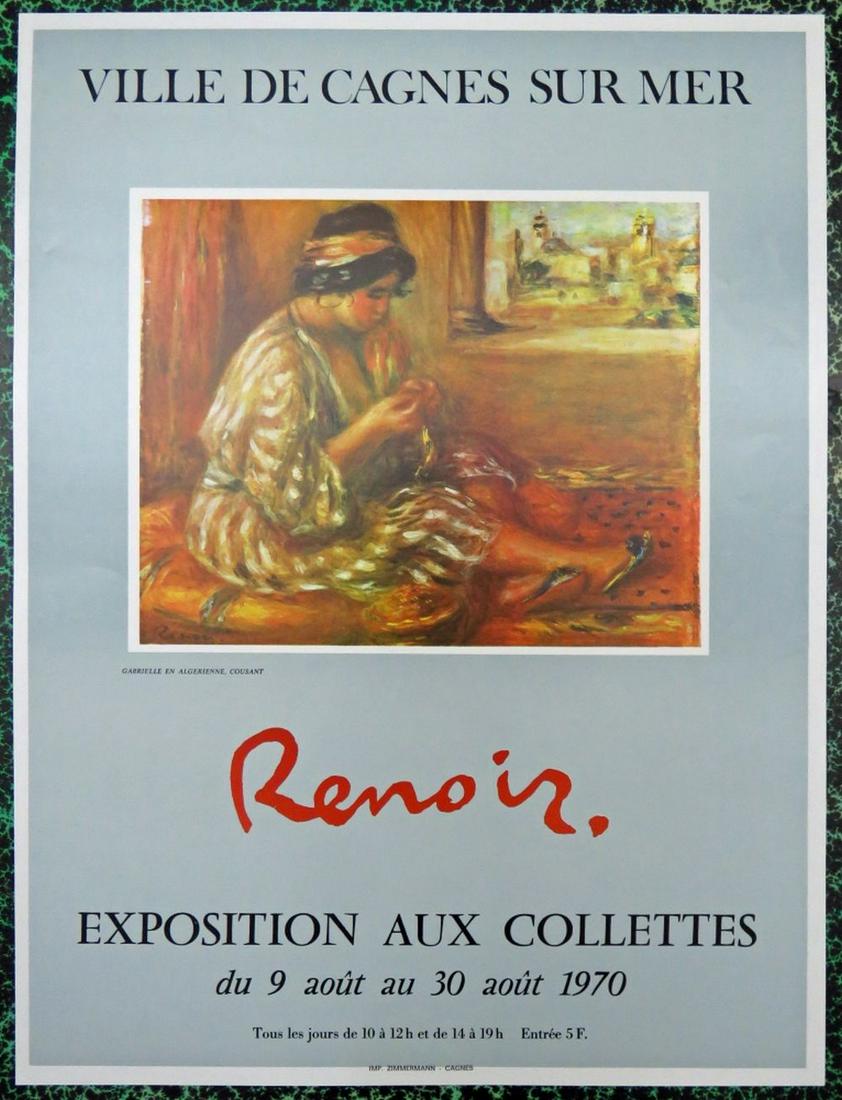 VINTAGE RENOIR EXHIBITION POSTER ZIMMERMANN (1 of 5)