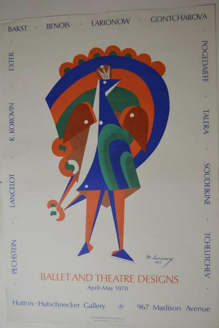 M LARIONOV BALLET THEATRE DESIGN EXHIBIT POSTER (1 of 7)