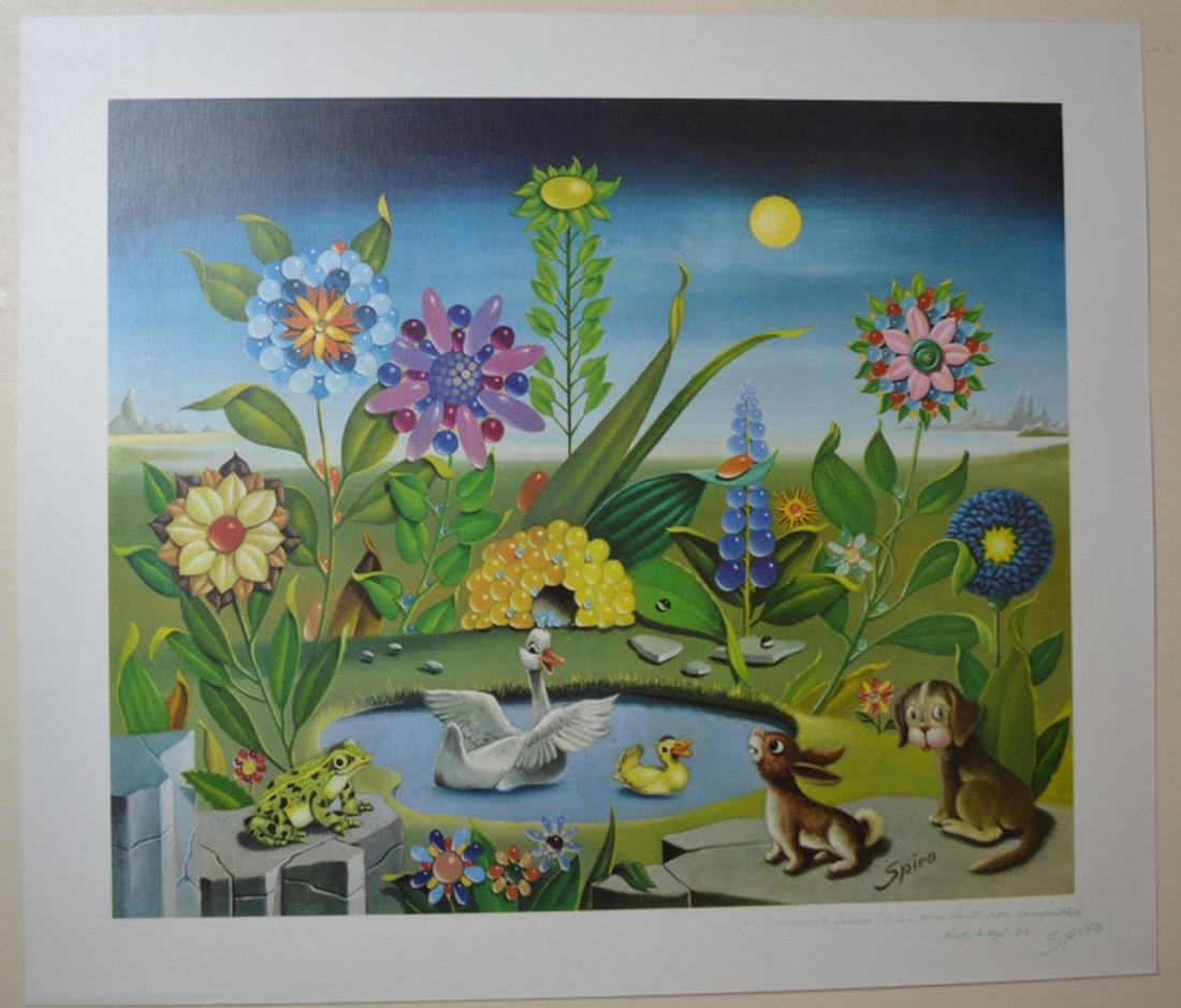 GEORGES SPIRO 1909-1994 SURREALIST LITHO SIGNED (1 of 5)