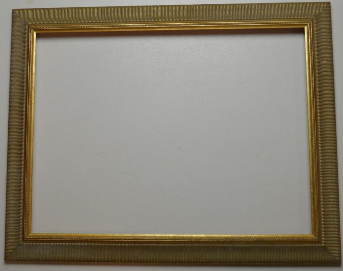 REEDED MODERNIST GILT PAINTING FRAME (1 of 8)