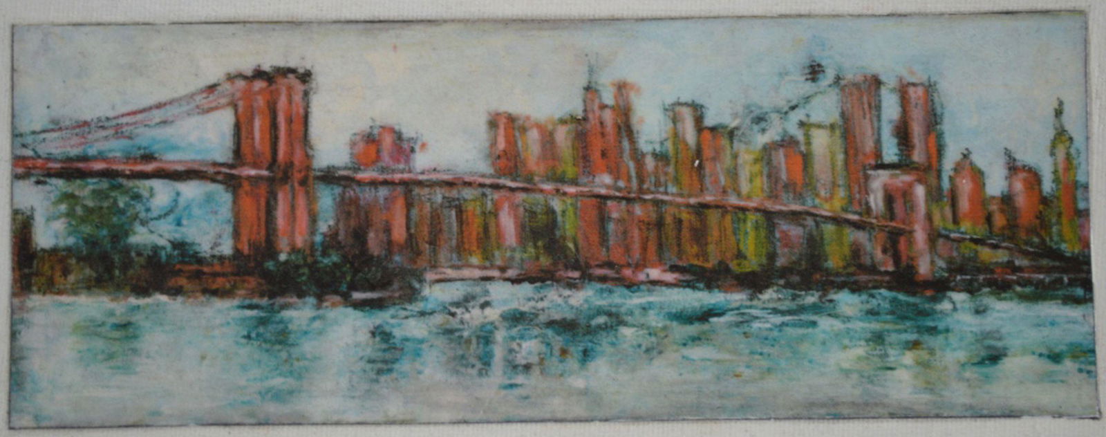 SONJA MOSER NY SKYLINE EXPRESSIONIST PAINTING (1 of 5)