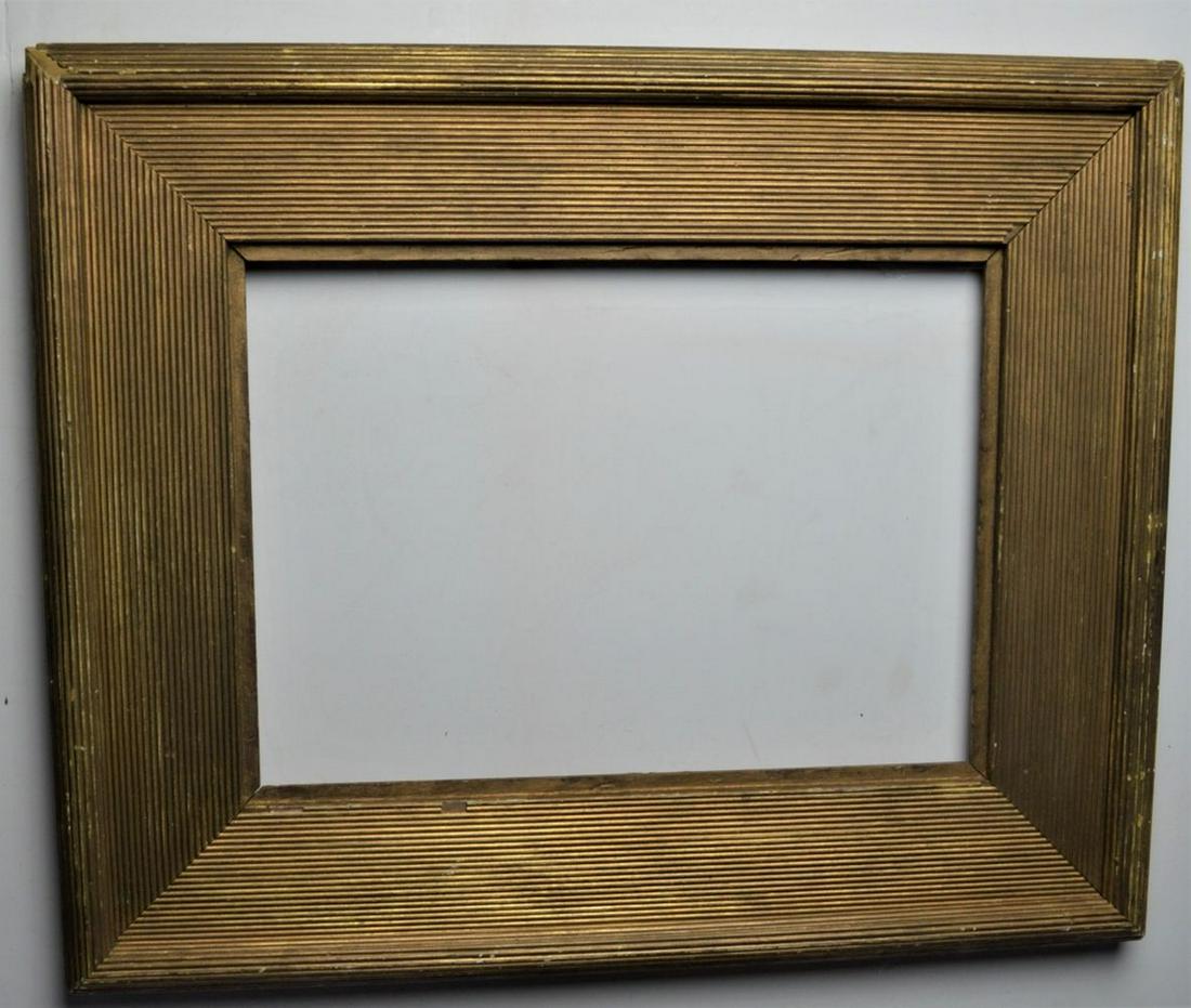AMERICAN 19TH C WHISTLER STYLE GILT REEDED FRAME (1 of 8)