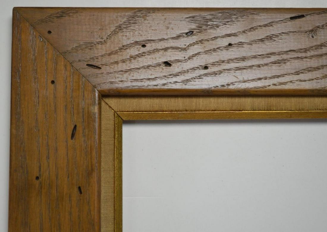 MID CENTURY MODERN WORMY CHESTNUT PAINTING FRAME (1 of 5)