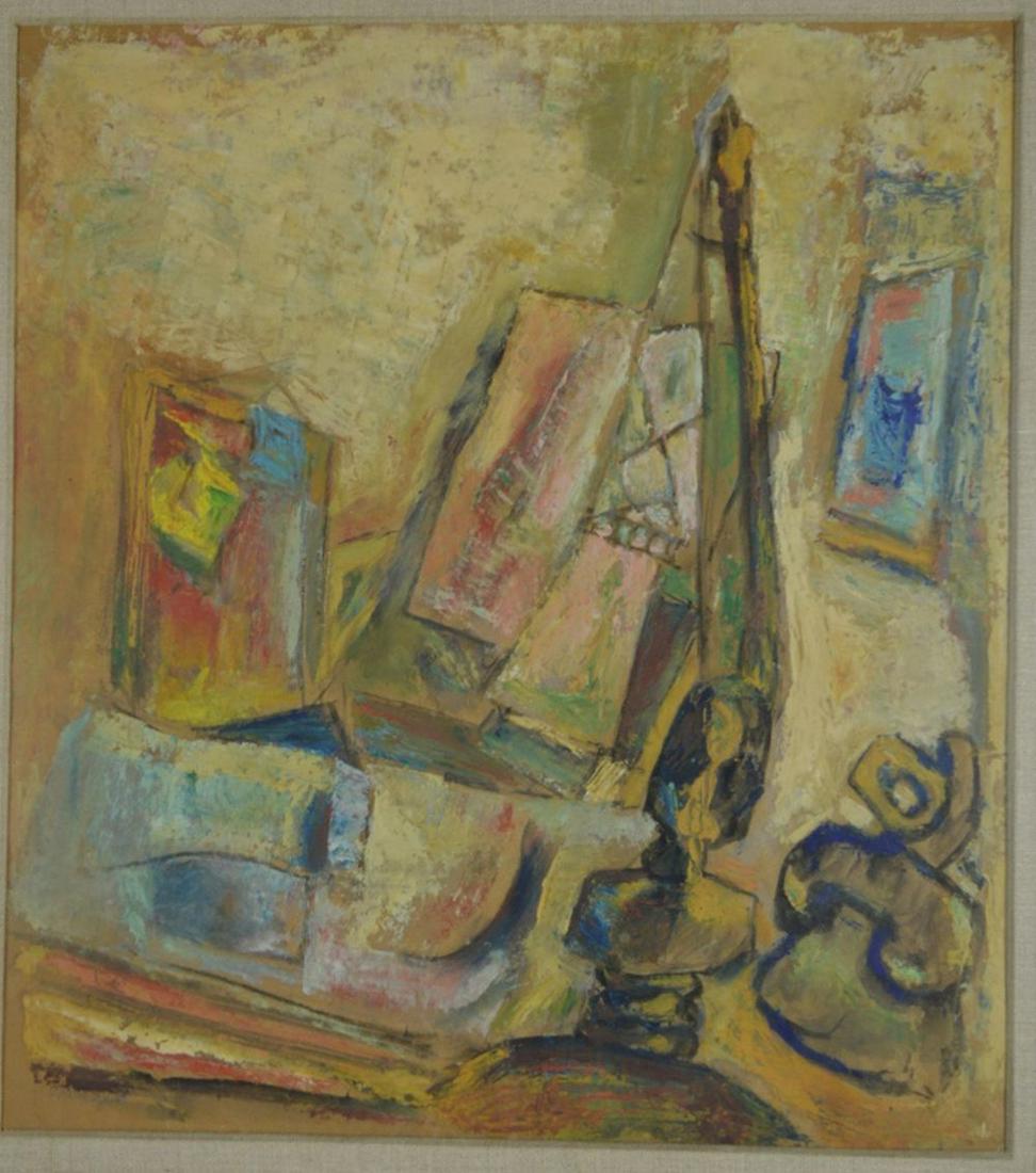 MODERN  ABSTRACT PAINTING SIGNED (1 of 7)