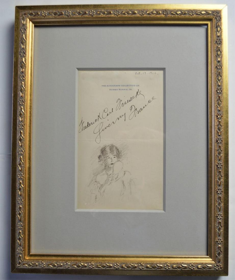 FREDERICK FRIESEKE 1874-1939 DRAWING SIGNED (1 of 9)