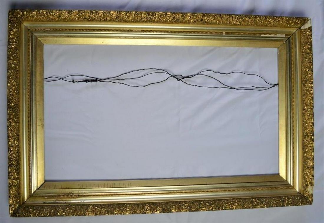 FINE ANTIQUE LEMON GOLD GILT FRAME (1 of 9)