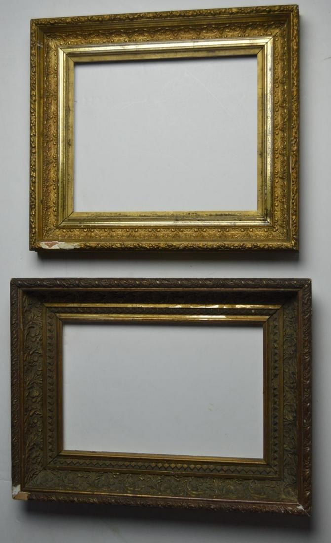 LOT (2)  ANTIQUE GILT HUDSON RIVER FRAMES (1 of 13)