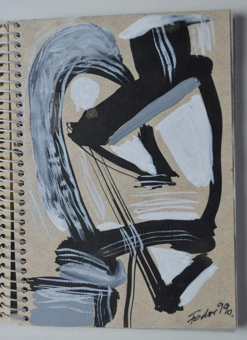 GEOMETRIC ABSTRACT PAINTINGS APPROX 30 SIGNED (1 of 19)