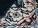 FINE KASHAN PERSIAN SMALL VINTAGE CARPET / RUG - 4