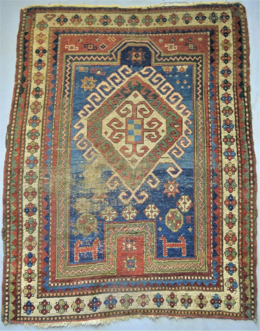 FACHRALO KAZAK ANTIQUE PRAYER RUG CARPET (1 of 13)
